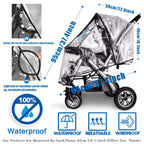 Universal Stroller Rain Cover – Waterproof Windproof Weather Shield