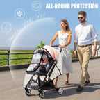 Universal Stroller Rain Cover – Waterproof Windproof Weather Shield