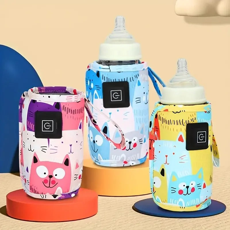 USB Portable Baby Bottle Warmer Sleeve (3 Heat Levels)