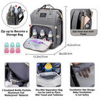 Diaper Backpack with Foldable Baby Bed & Changing Station