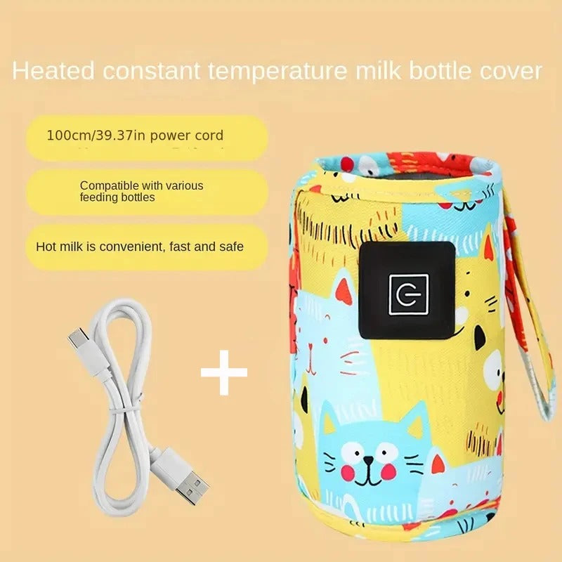USB Portable Baby Bottle Warmer Sleeve (3 Heat Levels)